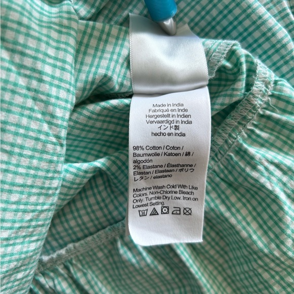 Green gingham dress EUC SIZE XS J. Crew Factory - Picture 8 of 9